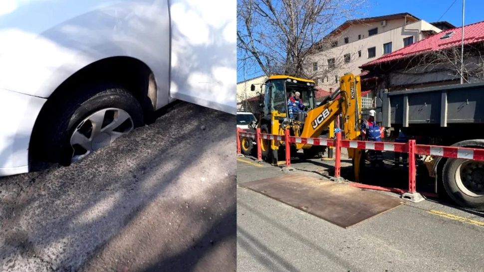 Locul din București unde casele se surpă din cauza traficului deviat pentru lucrările Metrorex. Localnicii sunt disperați