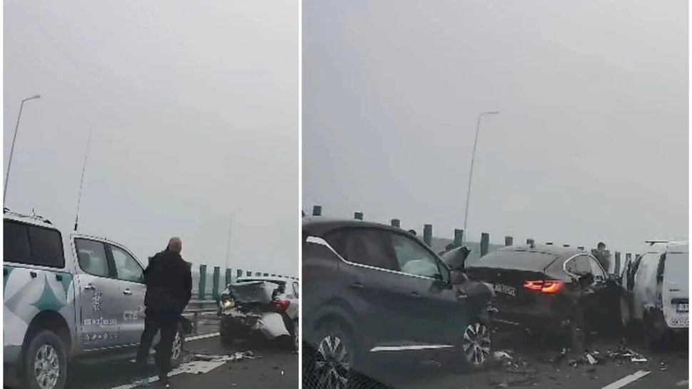 Haos pe Autostrada A 0: carambol cu 7 mașini și mai multe victime implicate. Cum s-a produs accidentul?