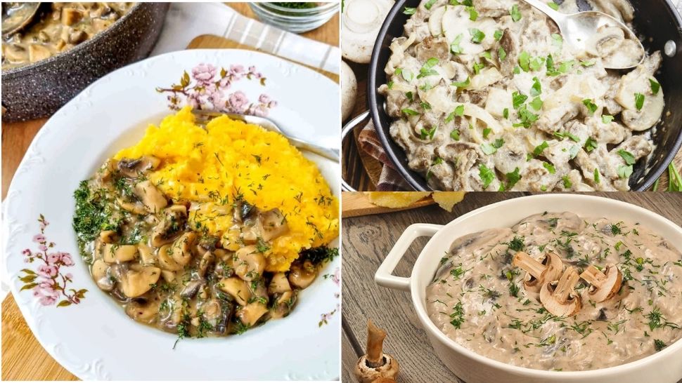 Ciulama de ciuperci cu usturoi și mămăliguță ca la mama acasă. Rețeta de post pe care o să o adori. Este nebunie în farfurie 