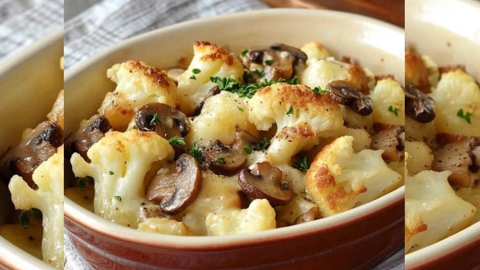 Rețetă de conopidă cu usturoi și ciuperci. Un deliciu pe care trebuie neapărat să îl încerci în acest post