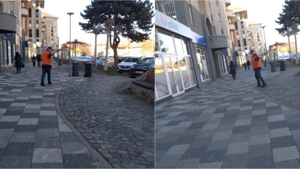 Gravidă bătută de un necunoscut în centrul municipiului Alba Iulia. Agresorul s-a prezentat singur la poliție, după ce fotografiile au apărut in spațiul public- FOTO