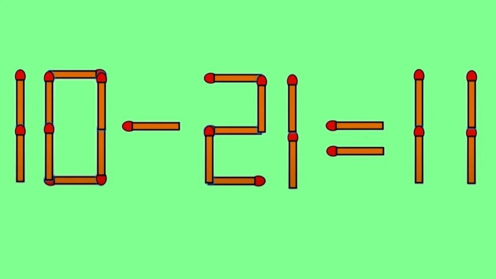 Test IQ la final de săptămână: în cât timp poți corecta 10 - 21 = 11?