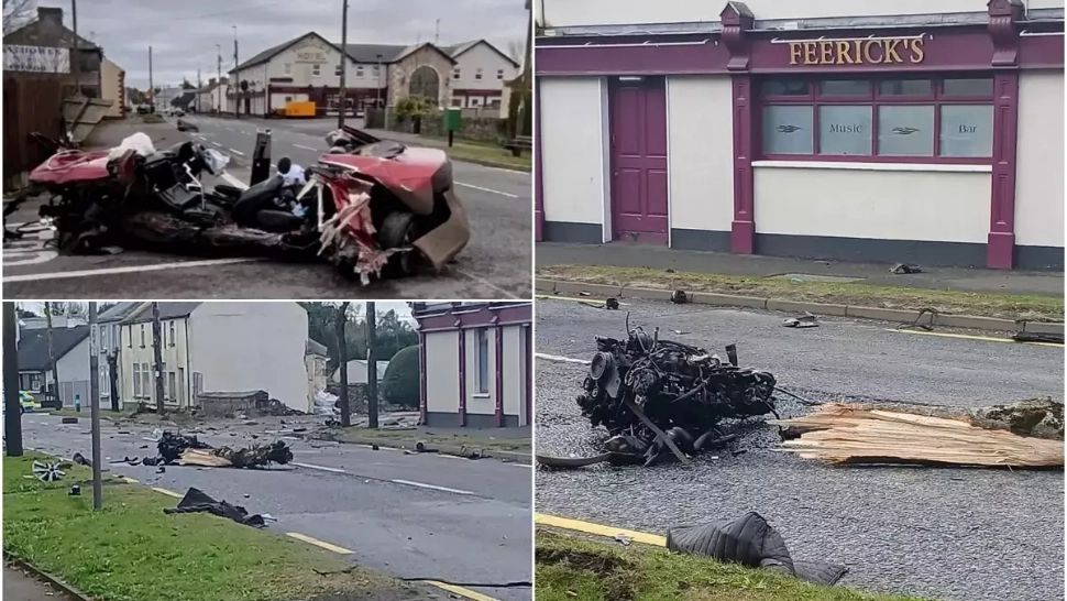 Miracol pe șosea! Doi tineri de 20 de ani au scăpat cu viață după ce au gonit cu 200 km/h, iar mașina în care se aflau s-a făcut praf