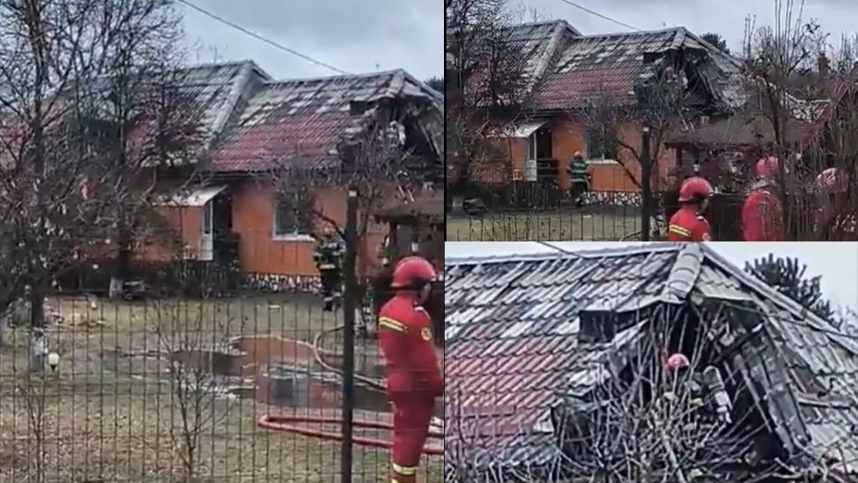 Incendiu de proporții în județul Hunedoara. Casa unui fost procuror DIICOT, amenințat cu moartea și păzit de polițiști, cuprinsă de flăcări