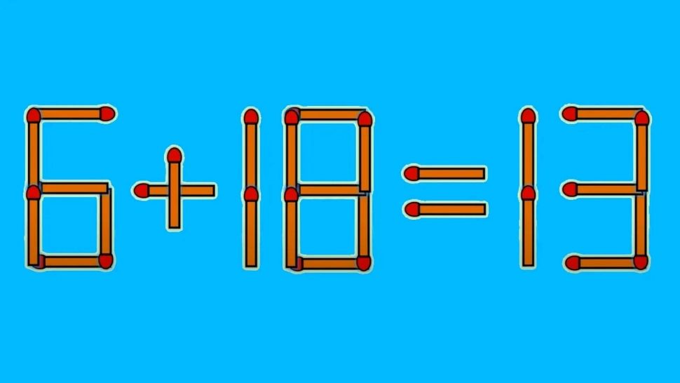 TEST IQ doar pentru oamenii SMART. În cât timp poți corecta 6 + 18 = 13 