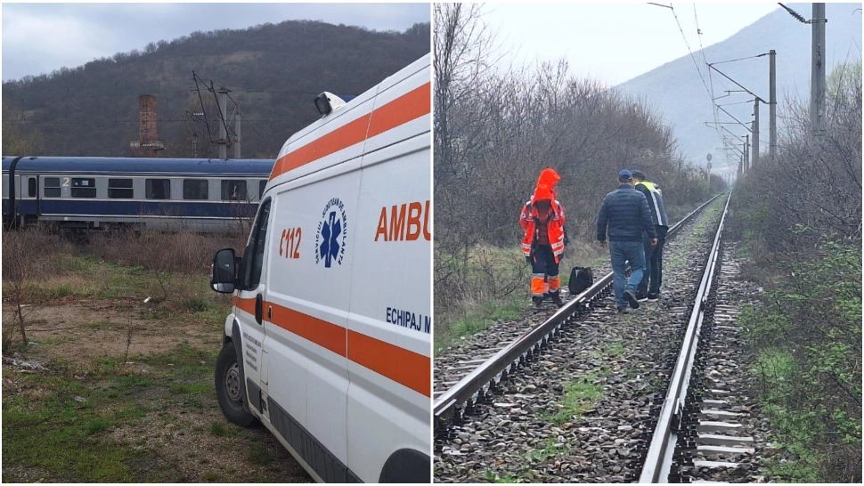 Trafic feroviar blocat pe Magistrala 100, Valea Cernei – Orşova. Un tren a lovit mortal o persoană 