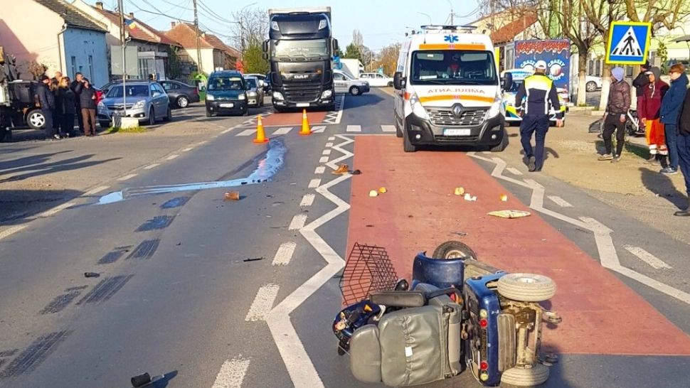 Tragedie pe DN6: un bărbat cu dizabilități a murit după ce a fost lovit de o mașină pe trecerea de pietoni