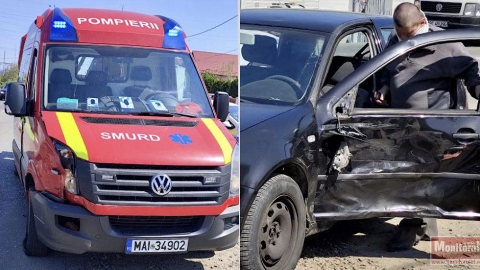 Ambulanță SMURD implicată într-un accident în drum spre o misiune critică: cum s-a produs totul?