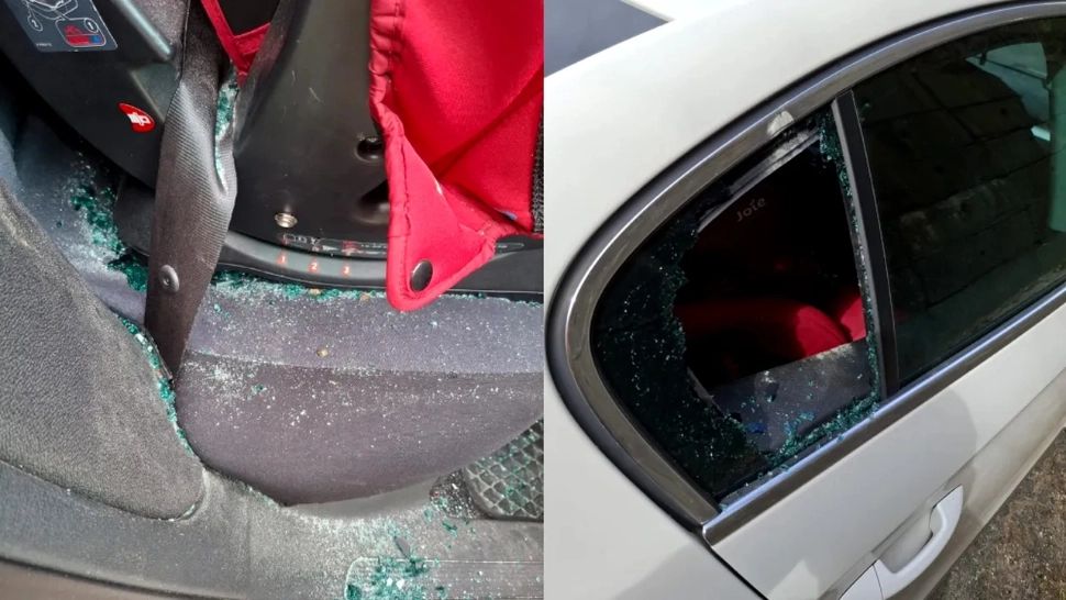 Familie la un pas de moarte, după ce bolovanii au căzut peste mașină. PERICOL pe Valea Oltului