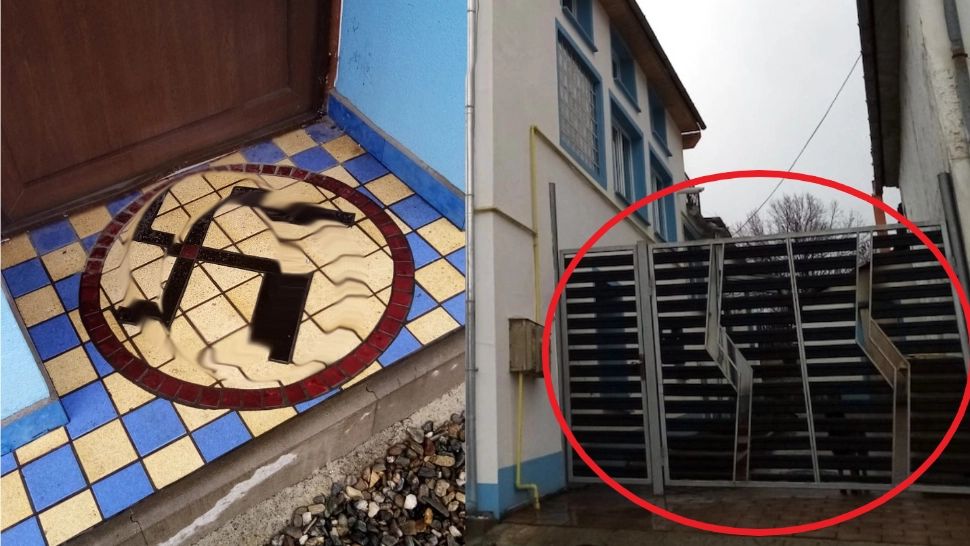 Admirator al nazismului, reținut de poliție. Are o zvastică pe pragul ușii și simbolul SS pe poarta casei