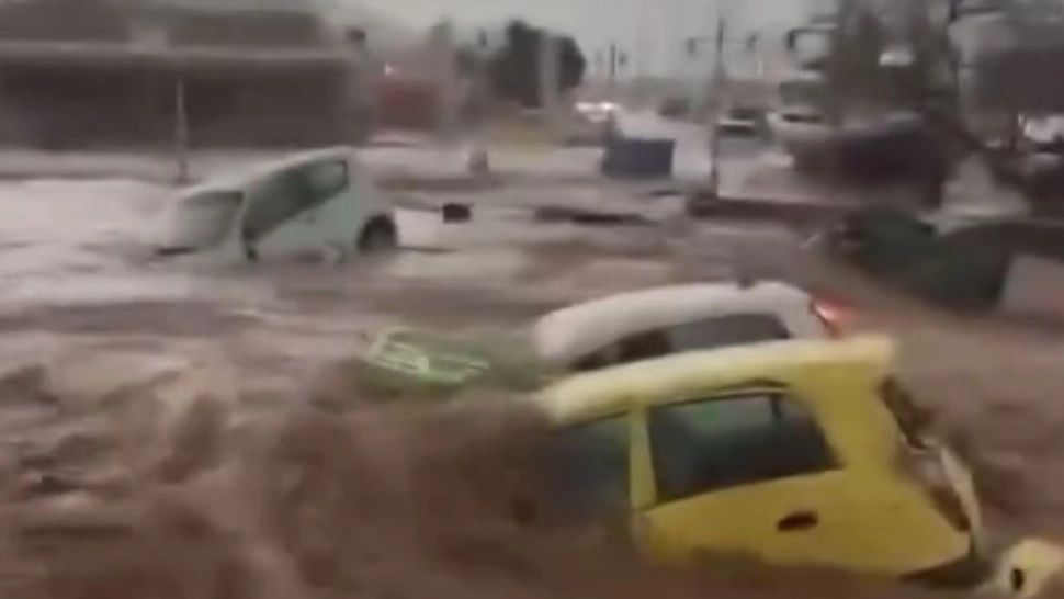 Furtună puternică în Grecia: imaginile dezastrului