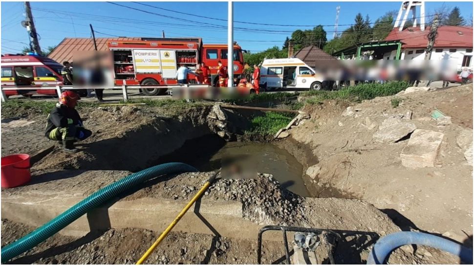 Tragedie în județul Cluj. Doi copii au murit după ce au căzut într-un fost canal