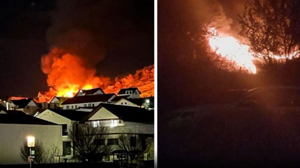 Incendiu puternic. Două case au fost mistuite de flăcări