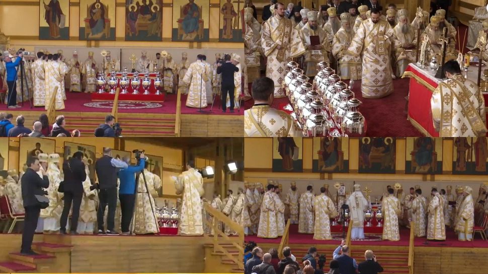 Eveniment istoric în Joia Mare. BOR sfințește Sfântul și Marele Mir făcut din peste 40 de ingrediente. La ce va fi folosit 