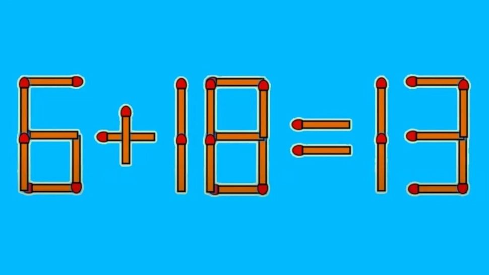 TESTUL IQ de marți! Doar 1% din populație poate rezolva ecuația 6+18=13