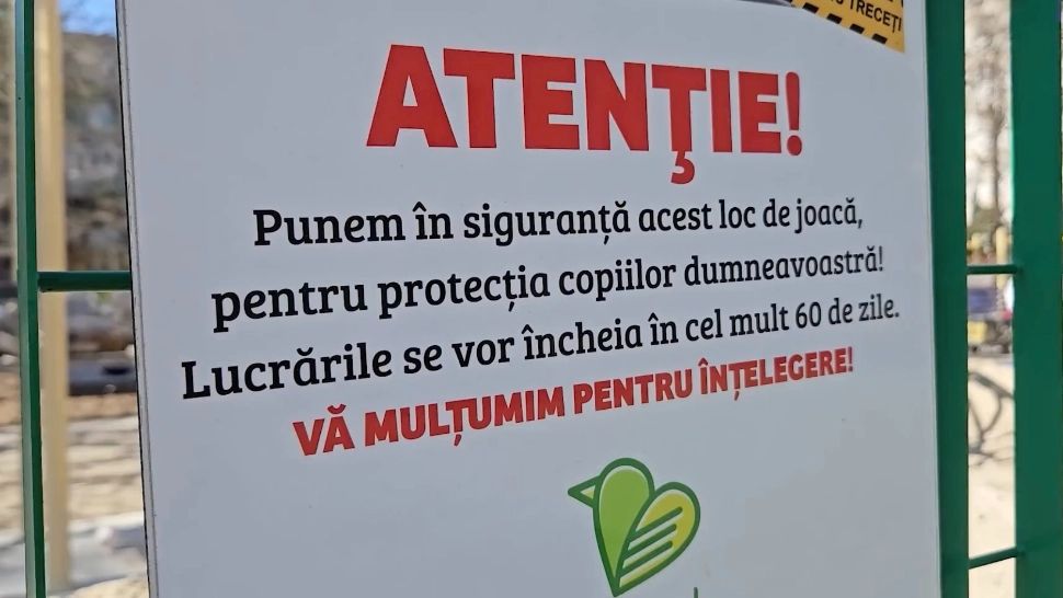 Totul verde și igienizat în locurile de joacă pentru copii 