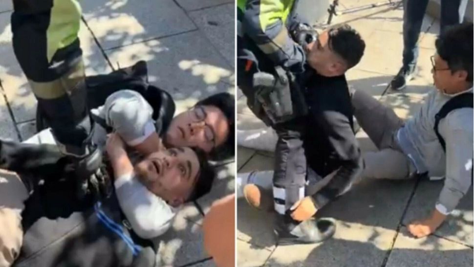 Tentativă de jaf dejucată spectaculos în Barcelona: un turist și-a imobilizat agresorul sub privirile indiferente ale trecătorilor