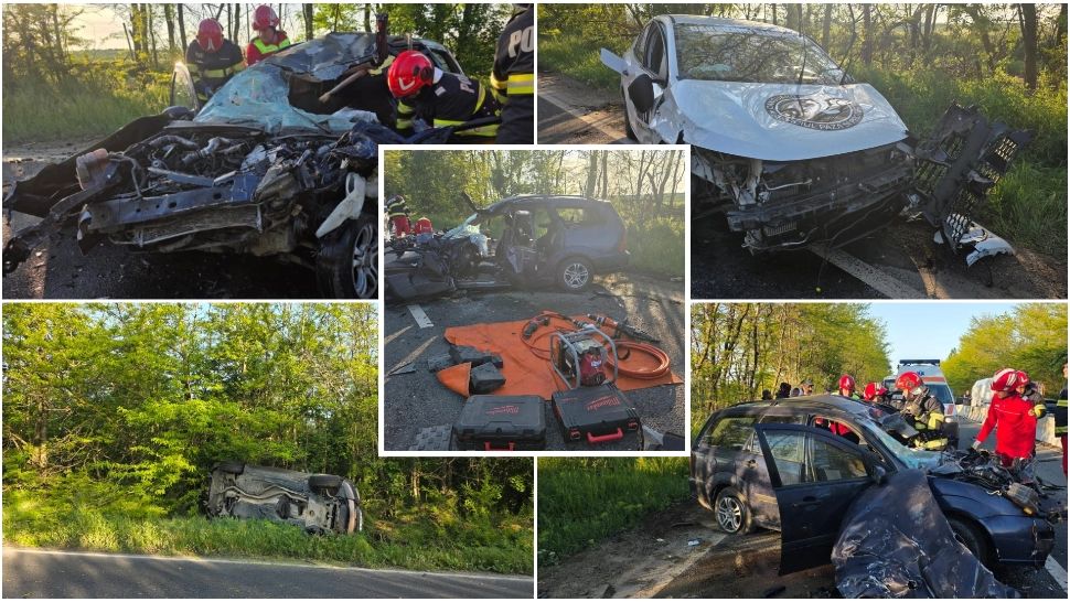 Accident grav cu trei mașini în zona stațiunii Costinești. O persoană a murit și alta a fost rănită. Traficul rutier, oprit