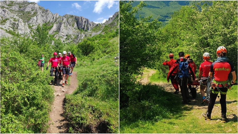 Zile de foc pentru salvamontiștii din Alba. Turiști salvați și transportați la spital, după ce s-au accidentat în zona Rimetea