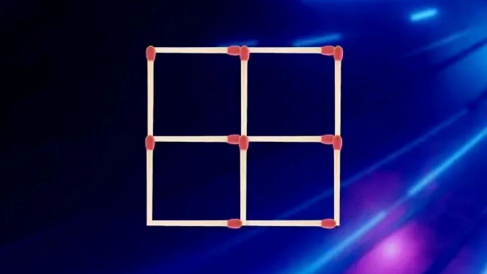 Testul IQ de joi! Poți forma 7 pătrate mutând doar două bețe de chibrit?