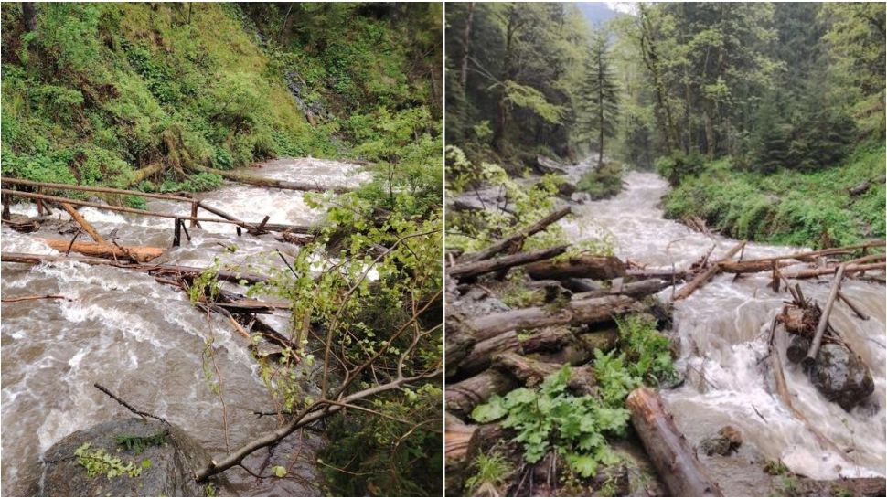 Județul Brașov, măturat de ploile torențiale. Mai multe căi de acces și podețe au fost distruse. Recomandările salvamontiștilor 