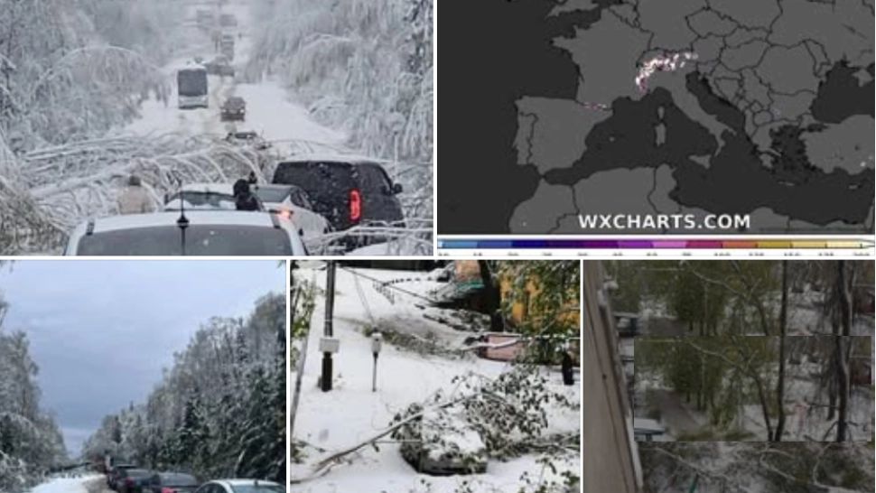 Moscova, paralizata de viscol. Imagini IREALE la început de mai, ninsori puternice au lovit capitala Rusiei - FOTO