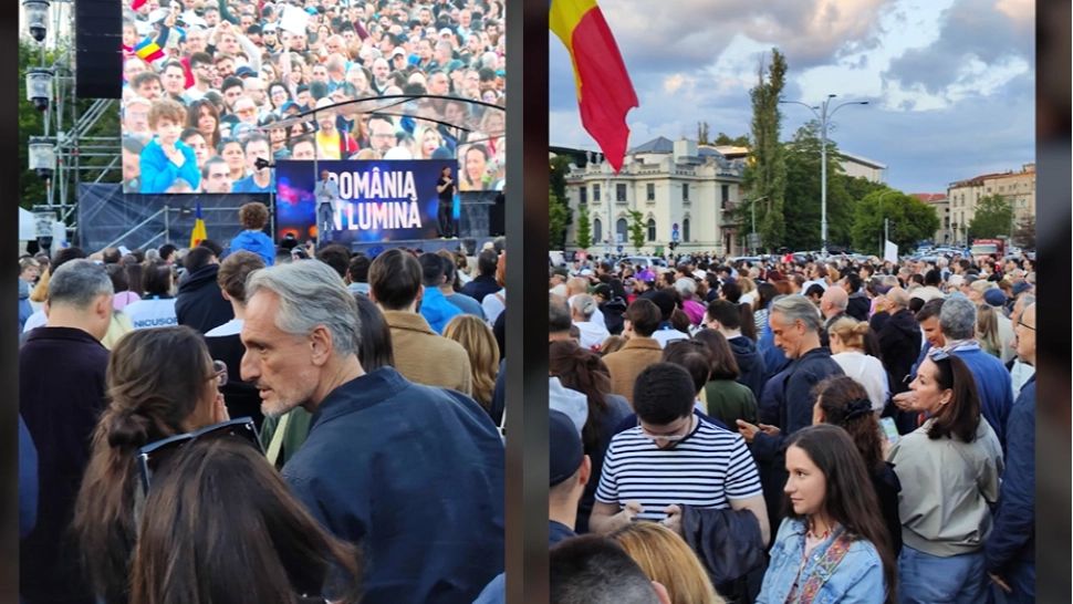 Matei Păun, controversatul om de afaceri rusofil apropiat de Nicușor Dan, a participat la mitingul electoral din Piața Victoriei 