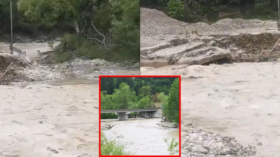 Pod luat de ape în județul Bacău. Trei sate în care trăiesc peste 1.700 de oameni, izolate 