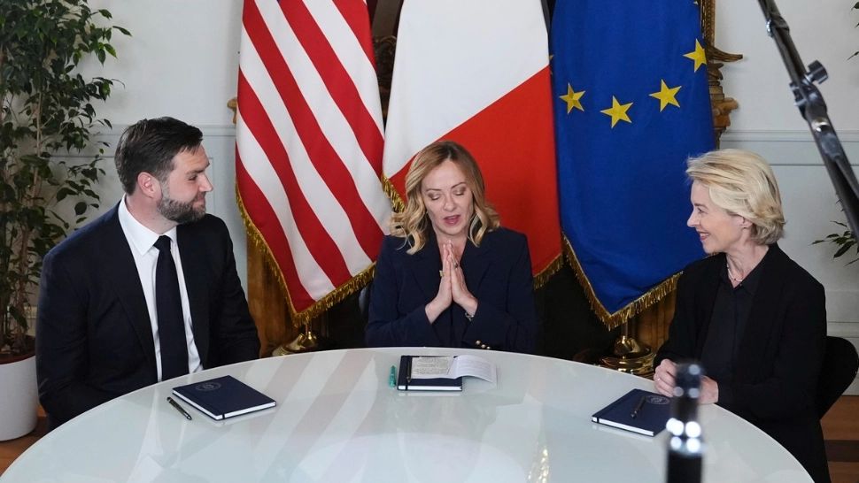 Întâlnire istorică la Roma. După luni întregi de șicane, JD Vace și Ursula von der Leyen stau la aceeași masă