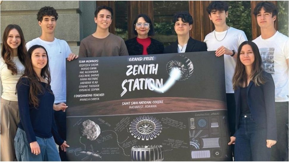 România cucerește spațiul. Echipa Zenith a Colegiului Național Sfântul Sava din București a uimit NASA și a câștigat Marele Premiu la NSS pentru o stație spațială 