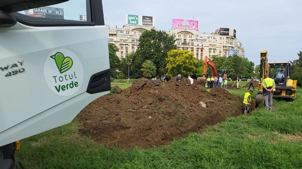 Au început lucrările la Planșeul Unirii. Nicio stradă nu este închisă, deocamdată, circulației