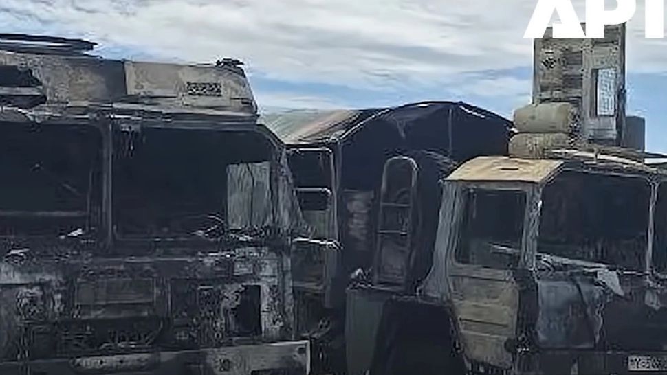 Rușii, suspecți în urma incendierii unor camioane ale armatei germane