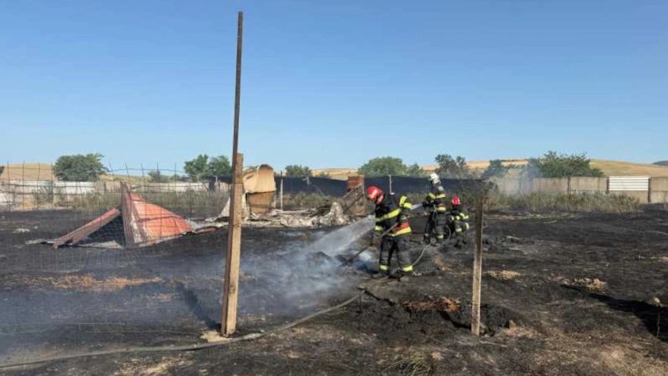 Incendiile de vegetație fac prăpăd în județul Tulcea. A fost emis mesaj RO-ALERT în zona Babadag 