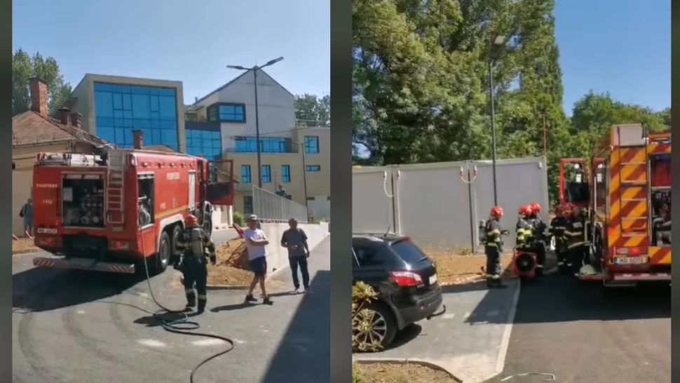Incendiu la o secție de psihiatrie din Cluj Napoca. 20 de persoane au fost evacuate de urgență