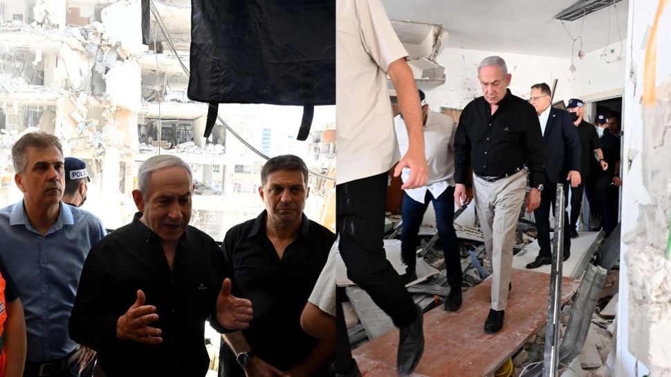 Primele imagini cu Netanyahu printre ruine. ”Iranul va plăti un preț foarte mare pentru atacuri”