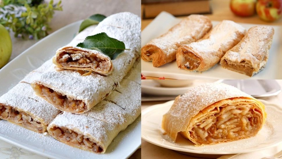 Ștrudel cu mere. Rețeta simplă și delicioasă cu aluat de casă ca la mama acasă