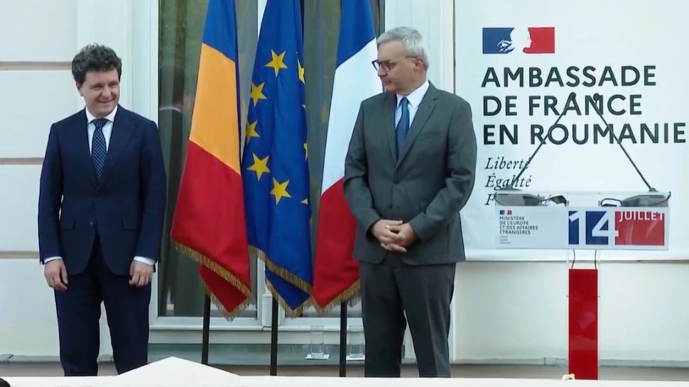 Președintele Nicușor Dan a participat la recepția organizată de Ziua Națională a Franței. Ce a spus în discursul rostit în fața invitaților