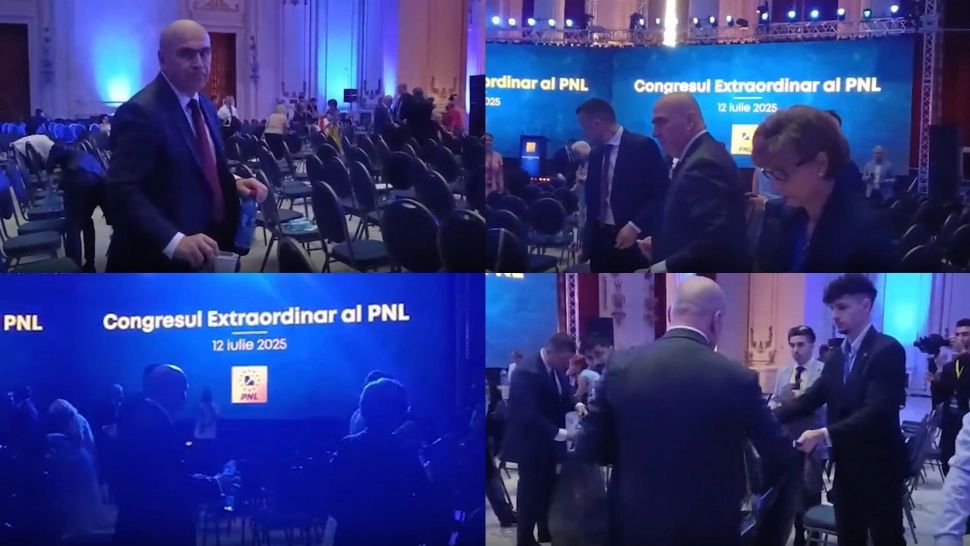 Bolojan se dă haiduc și strânge gunoaiele după colegi. Imagini cu premierul, după congresul PNL 