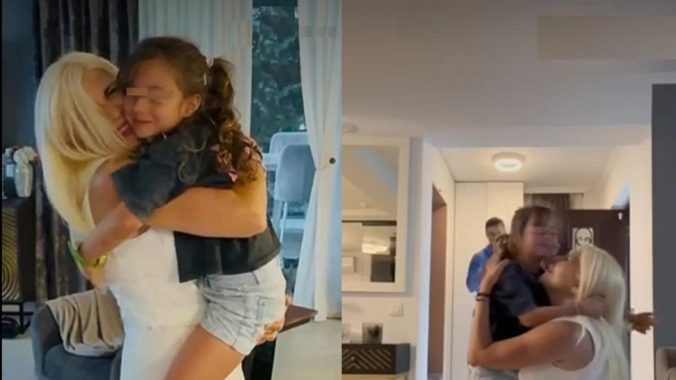 Elena Udrea, momente emoționate la revederea cu fiica ei, Eva. Fostul ministru a postat o filmare pe rețelele de socializare - VIDEO