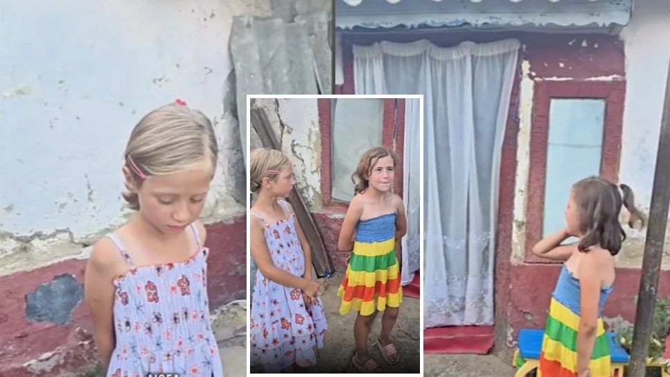 Moment emoționant! Cum trăiesc fetițele cărora le plouă în casă 