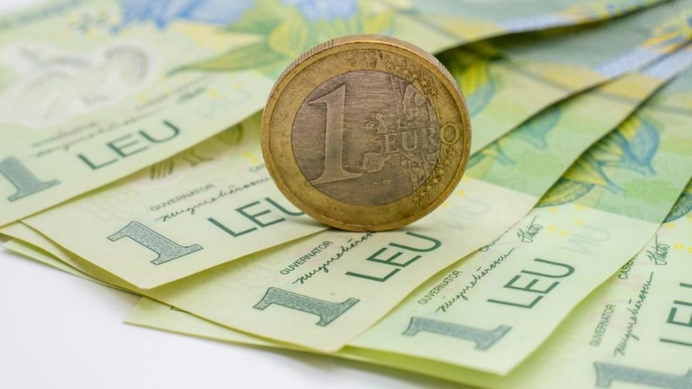 Depreciere a leului în raport cu euro