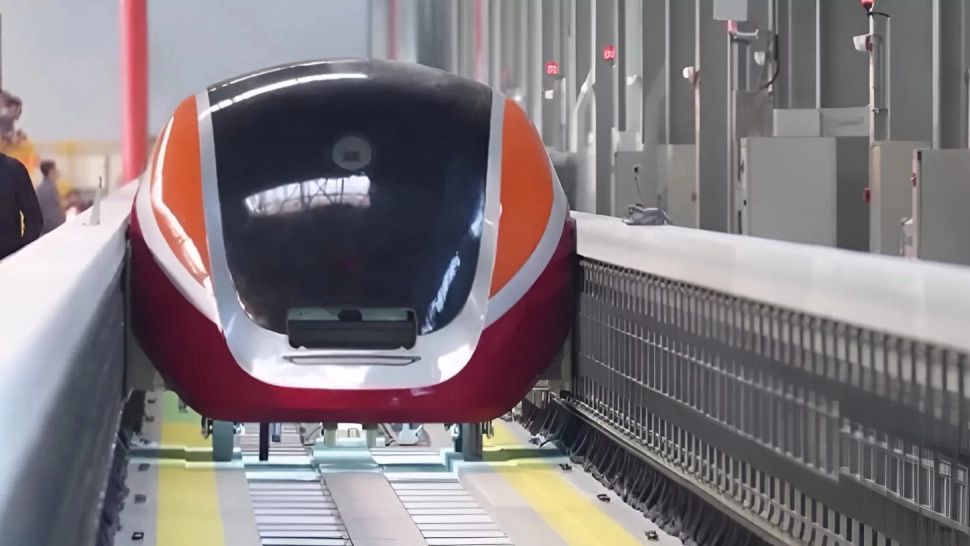 Cel mai rapid tren din lume a depășit viteza unui avion de linie