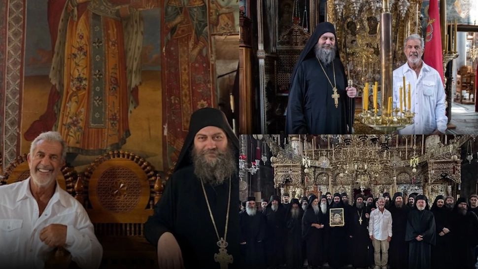 Mel Gibson, în pelerinaj pe Muntele Athos. Imagini inedite cu celebrul regizor 