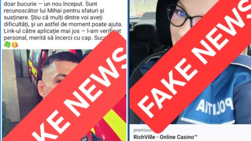 Alertă MAI. Postările cu polițiști care au demisionat și s-au "îmbogățit" la păcănele sunt FALSE