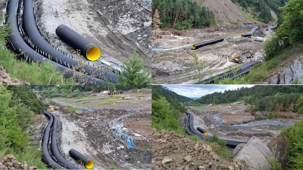 Dezastrul de la Praid. Lucrările pe șantierul de deviere a pârâului Corund au fost reluate 