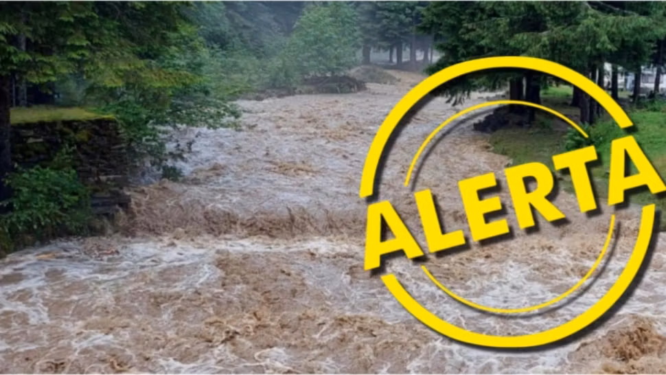 Alertă hidrologică. Cod galben de inundații pentru râuri din 16 județe, până luni la prânz