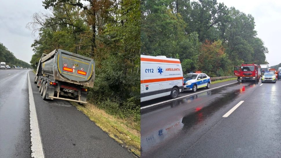 Noi detalii terifiante în cazul tragediei de pe autostradă. Cei doi tineri care s-au aruncat îmbrățișați în fața tirului au fost identificați: trăiau o iubire interzisă