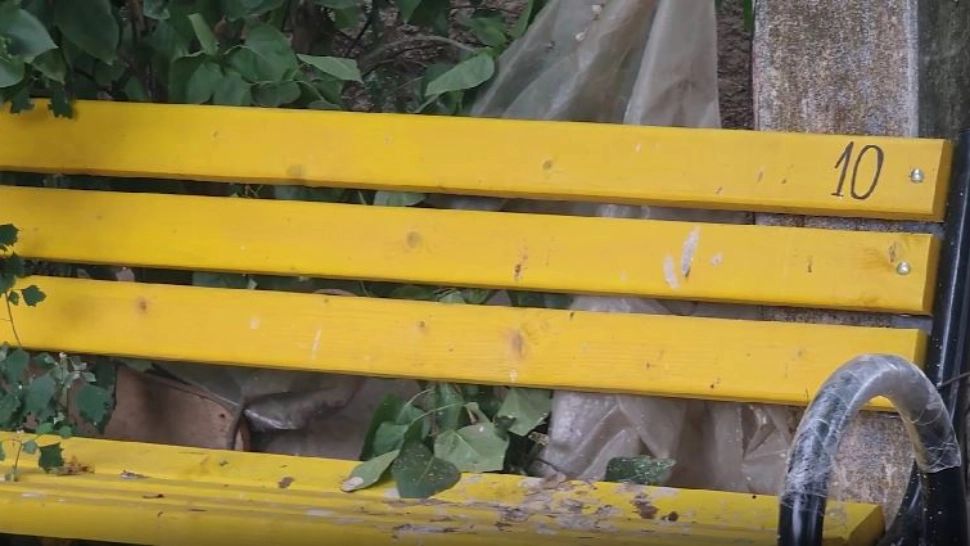 Bănci galbene de 120.000 de lei în comuna fără canalizare. Primarul se mândrește cu investiția