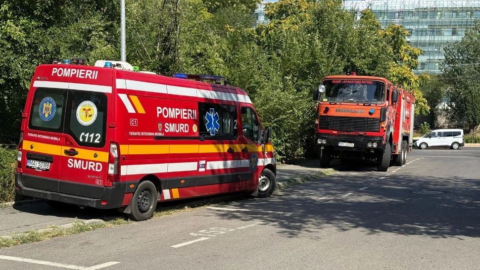 Incendiu de vegetație lângă Delta Văcărești. Un bărbat a fost transportat la spital, intervenție majoră a pompierilor