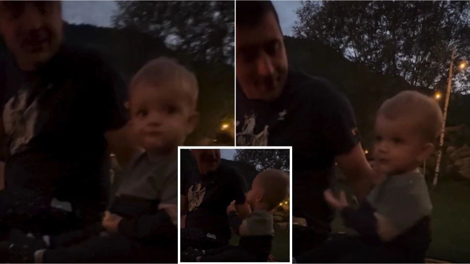 Imagini emoționante cu președintele AUR. George Simion cântă și dansează alături de fiul său 